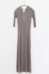 SWAYING/KNIT seamless three-quarter sleeve long skirt SW24SS2L15 gray green PS69